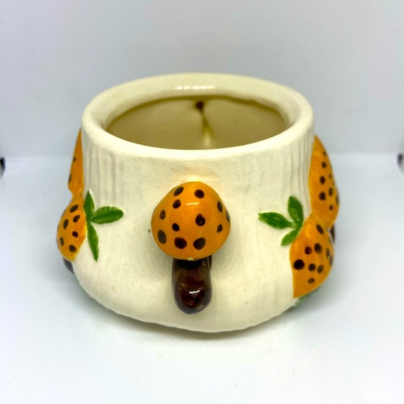 Vintage Arnel’s Mushrooms Cream and Sugar Set Ceramic Mushroom Creamer No Lid - Picture 5 of 14